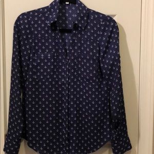Express Portifino button down blouse